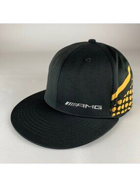 Mercedes Benz AMG Black Stretch Fitted Hat Mens One Size